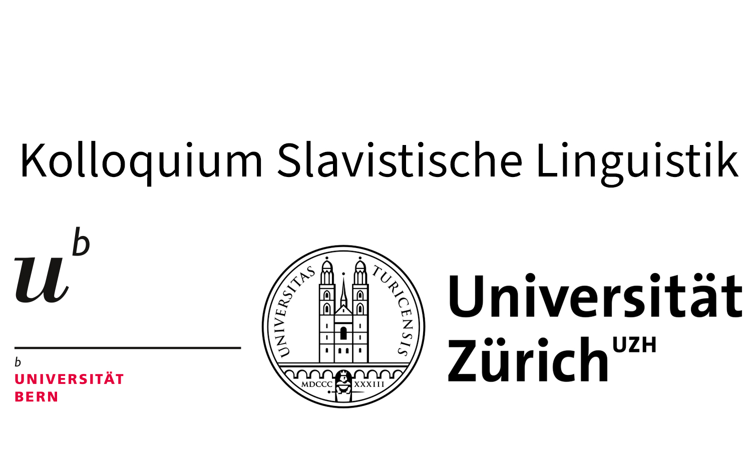 Logos der Uni Bern und der Uni Zürich
